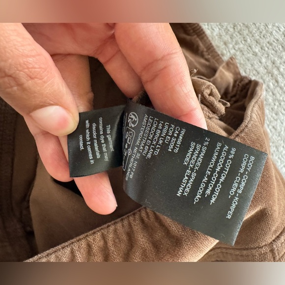 FREE PEOPLE in my feelings cropped corduroys brown size small - Picture 7 of 8